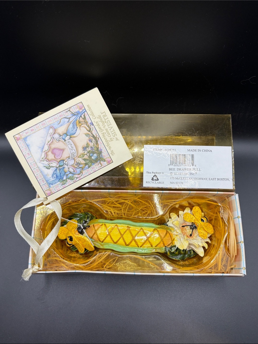 Silvestri Elaine Voghelle Whispering Garden Collection Bee Drawer Pull Org Box
